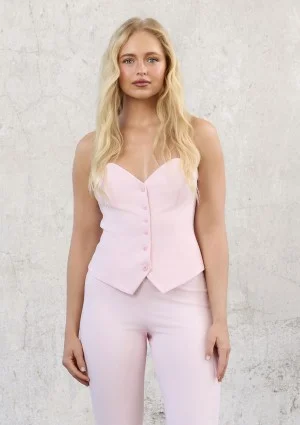 Savi - Pink zipped corset