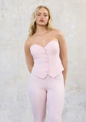 Savi - Pink zipped corset