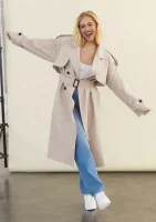 Arlo - Coconuty oversized cotton trench