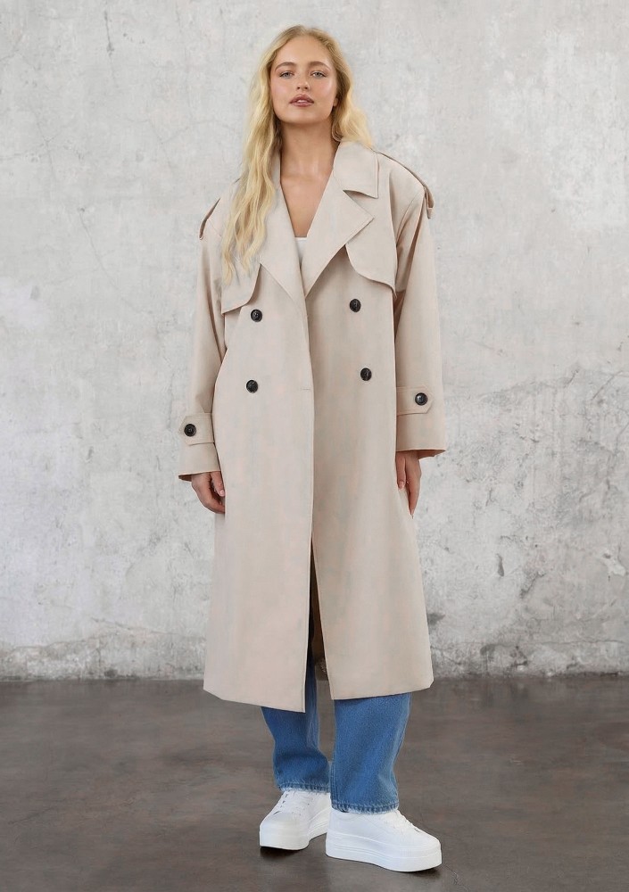Arlo - Coconuty oversized cotton trench