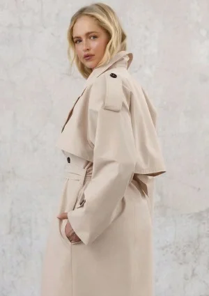 Arlo - Coconuty oversized cotton trench
