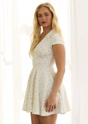 Rosie - Roses printed mini dress