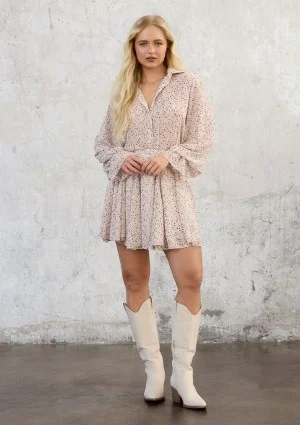 Bliss - Chiffon shirt Desert Dots