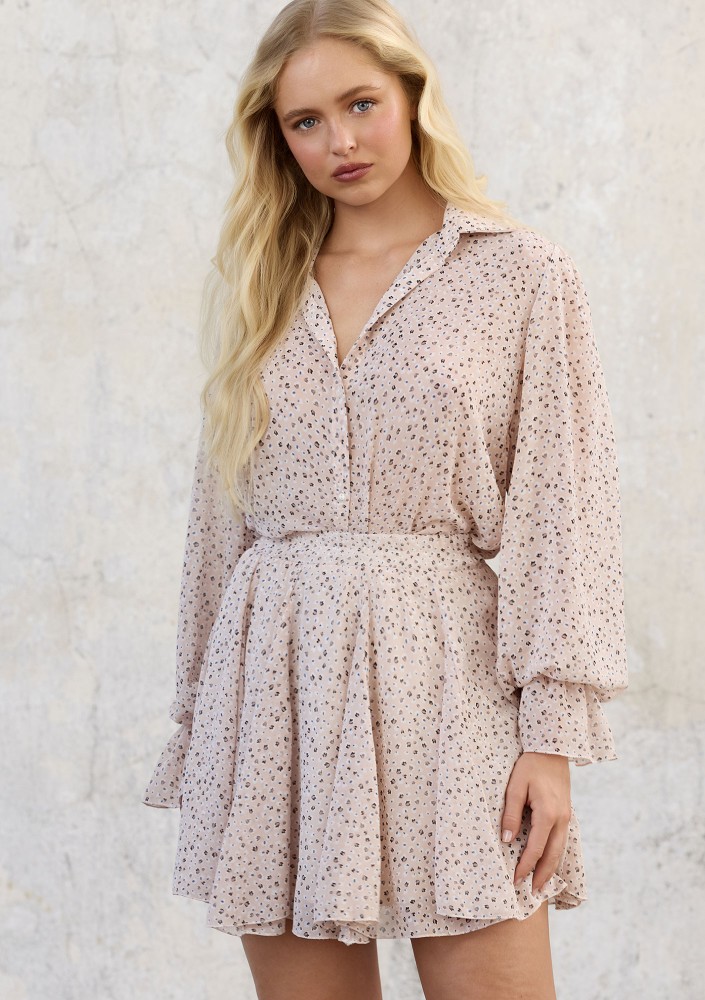Bliss - Chiffon shirt Desert Dots