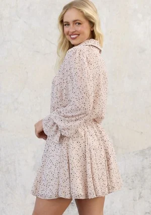 Bliss - Chiffon mini skirt Desert Dots