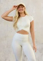 Alpha Short - Top w kratkę Vichy Sunny Yellow