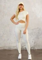 Hi Pure - Legginsy w kratkę Vichy Sunny Yellow