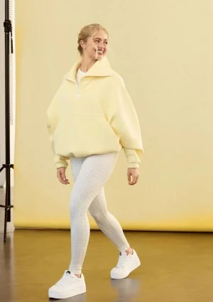 Hi Pure - Sunny yellow Vichy checkered leggings