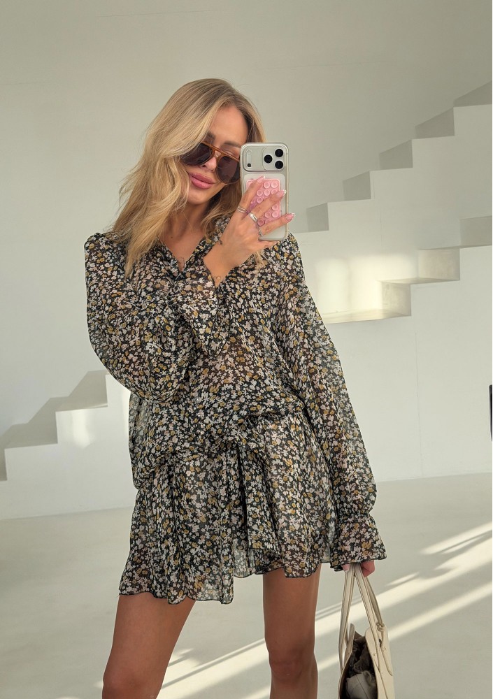 Bliss - Zwiewna spódniczka z szyfonu Petite Flower