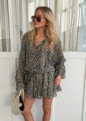 Bliss - Chiffon mini skirt Petite Flower