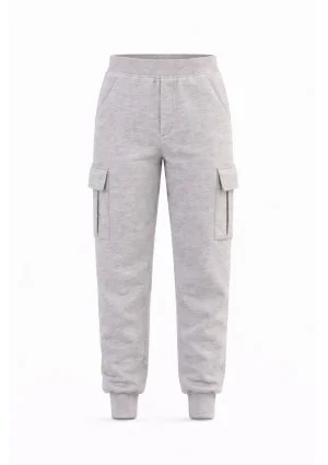 Travel - Melange grey cargo sweatpants