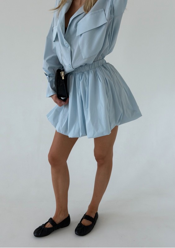 Floe - Light blue oversize cotton shirt