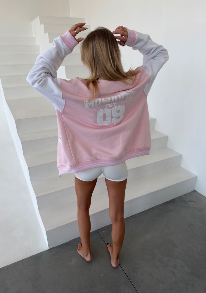 - Bluza bejsbolówka oversize Pastel Pink