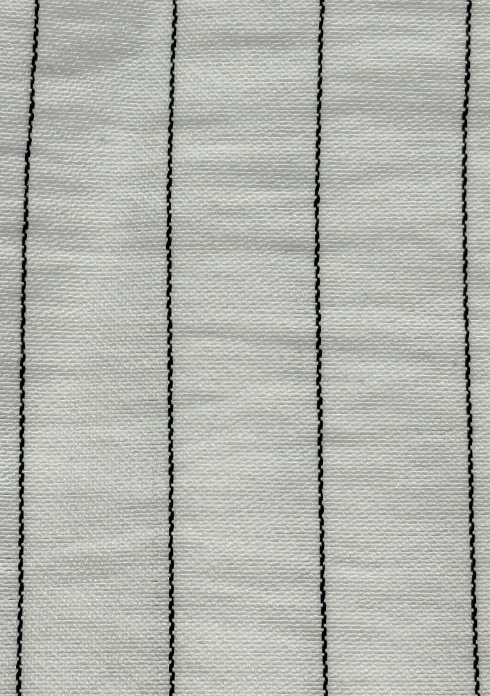 Sole - Ecru striped rayon trousers