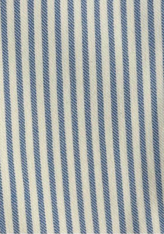 Sena - Navy blue striped cotton skirt