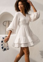 Milla - White muslin dress