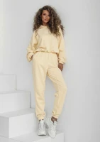 Icon - Bluza z kapturem i ściągaczem Pale Banana