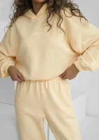 Icon - Bluza z kapturem i ściągaczem Pale Banana