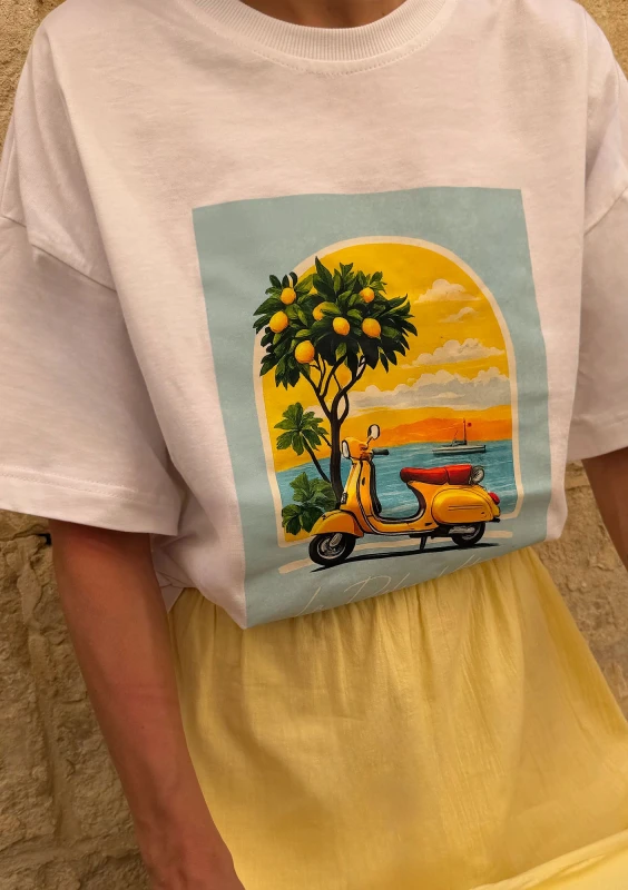 Axis - Polski T-shirt damski bawełniany boxy - Mosquito