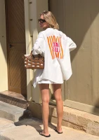 Sano - Letnia bawełniana koszula oversize ,,Ciao Bella"