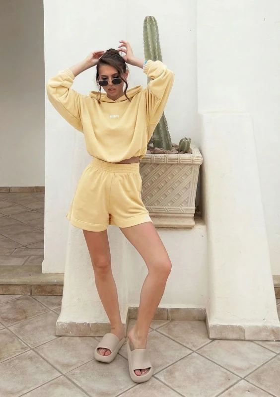 Bane - Pale banana yellow shorts