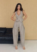 Solea - Beige linen trousers