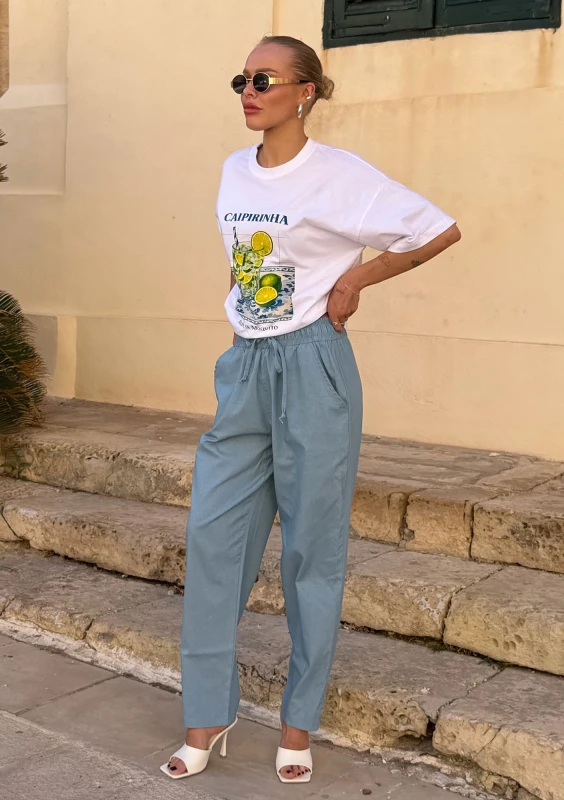 Ciao - Light jeans blue cotton trousers