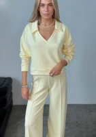 Taro - Yellow rayon sweatshirt