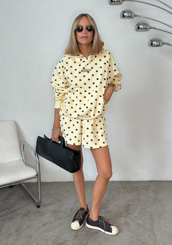 - Banana yellow dotted shorts