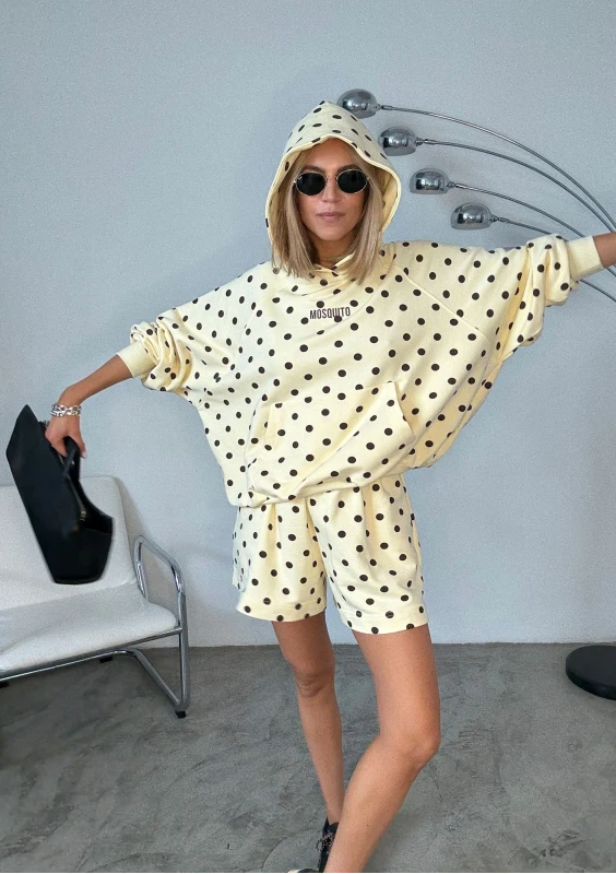 - Banana yellow dotted shorts