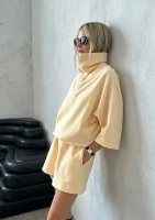 Yale Crop - Bluza z rozpinanym kołnierzem Pale Banana