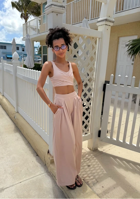 Vexa - Beige wide pants