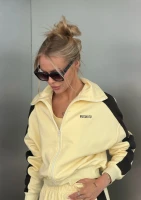 Cano Stripe - Pale banana yellow jumper with stripes