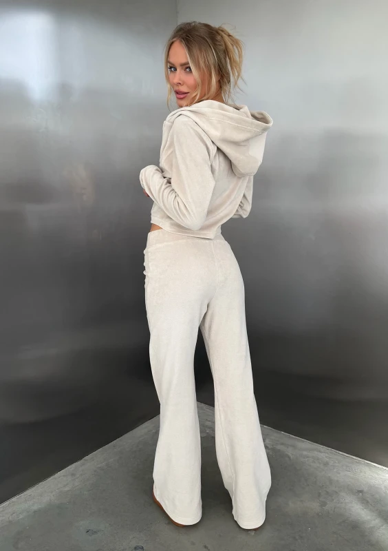 Vela Zip - Coconuty zipped frotte hoodie