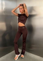 Chance - Dark chocolate brown leggings
