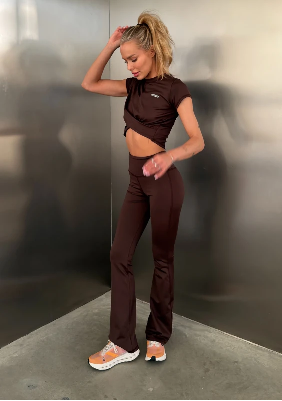 Chance - Dark chocolate brown leggings