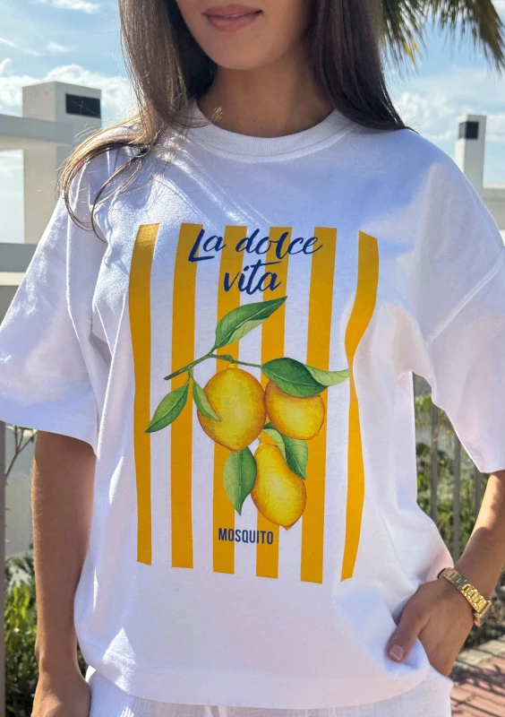 Axis - T-shirt boxy oversize ,,La Dolce Vita Citrus"