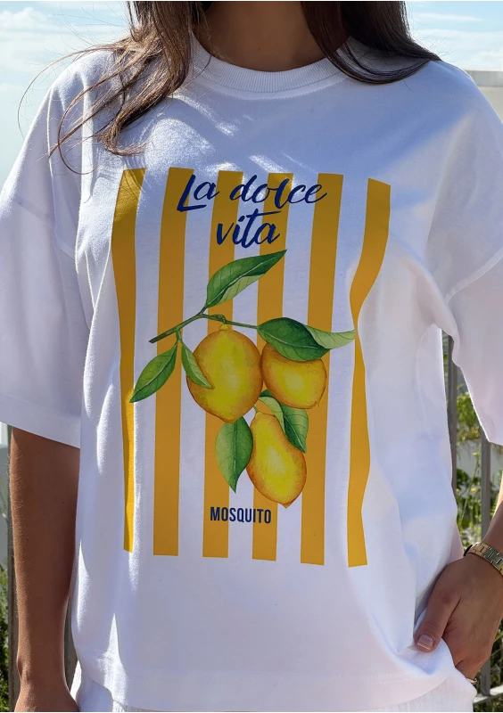 Axis - T-shirt boxy oversize ,,La Dolce Vita Citrus"