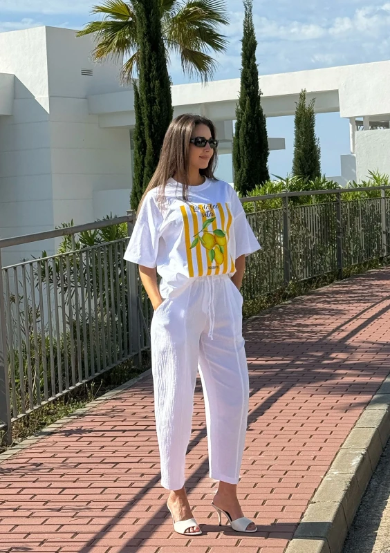 Axis - T-shirt boxy oversize ,,La Dolce Vita Citrus"