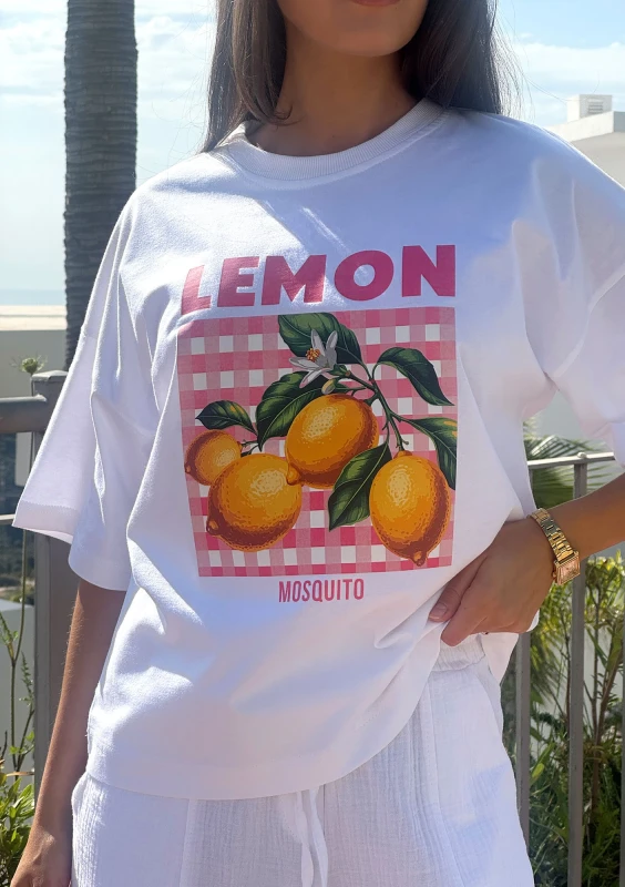 Axis - T-shirt boxy oversize ,,Lemon"