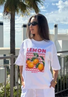 Axis - T-shirt boxy oversize ,,Lemon"