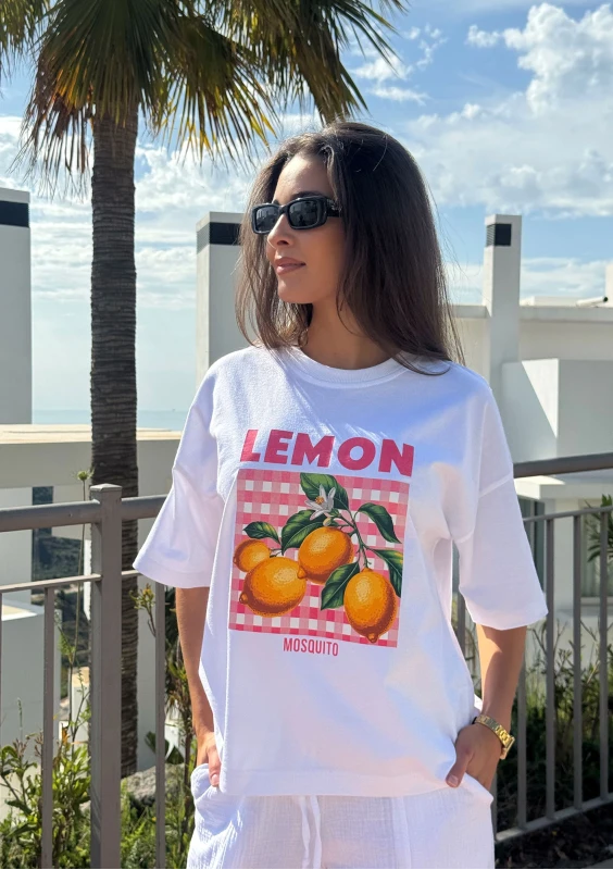 Axis - T-shirt boxy oversize ,,Lemon"