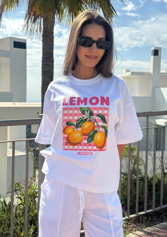 Axis - T-shirt boxy oversize ,,Lemon"