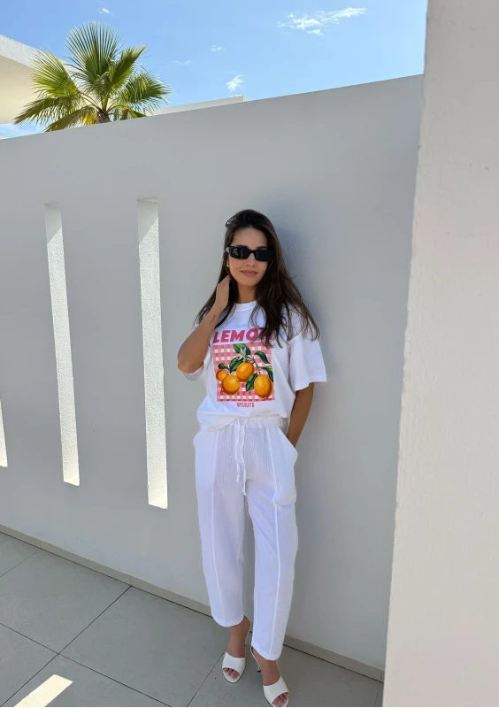 Axis - T-shirt boxy oversize ,,Lemon"