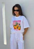 Axis - T-shirt boxy oversize ,,Lemon"