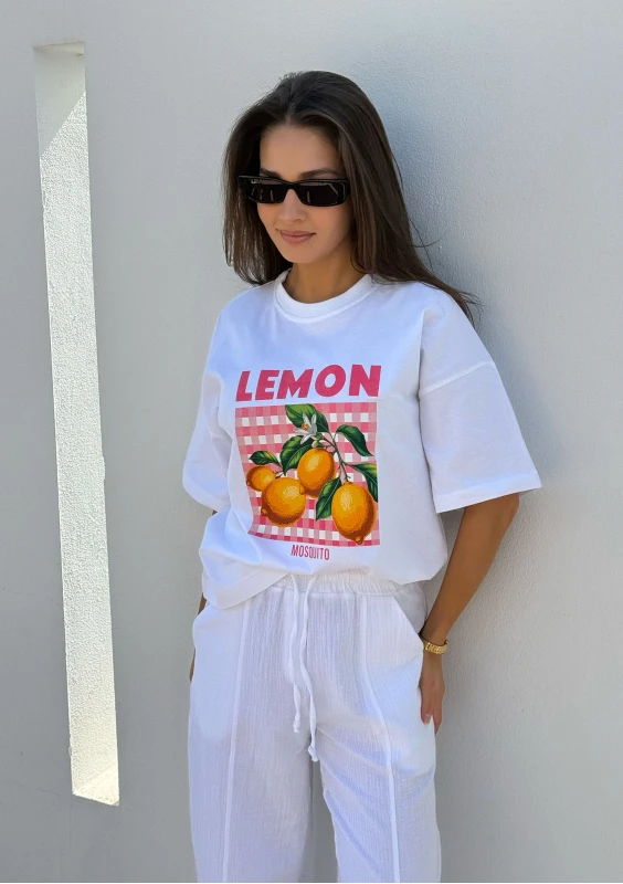Axis - T-shirt boxy oversize ,,Lemon"