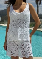 Calira - Openwork ecru top
