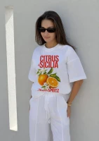 Axis - T-shirt boxy oversize ,,Citrus di Sicilia"