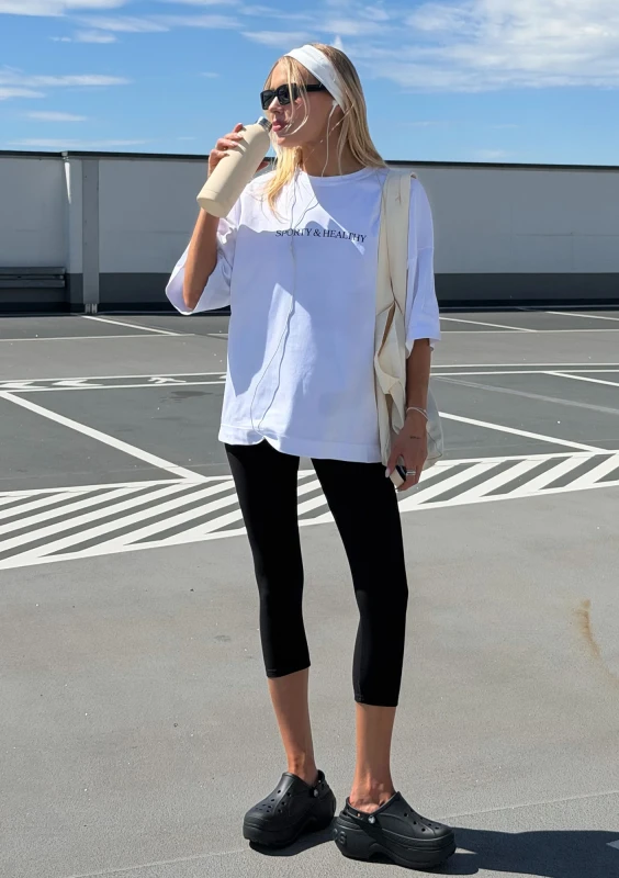 Ace - Koszulka oversize "Sporty&Healthy"