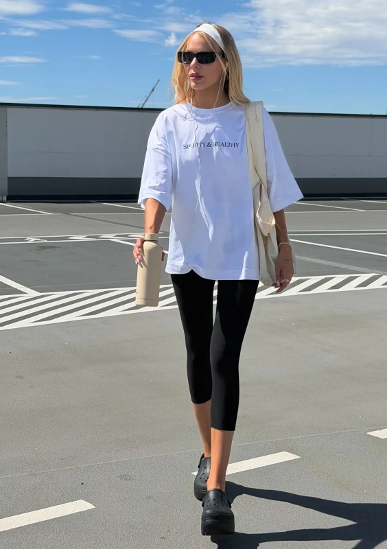 Ace - Koszulka oversize "Sporty&Healthy"
